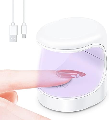 OTET UV LED ламба за нокти, преносна УВ -светлина за гел нокти, Mini USB фен за нокти, брза суво ламба за нокти за патување или дома