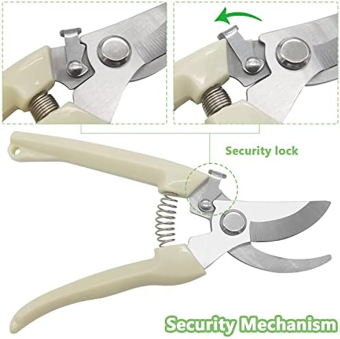 2 Спакувајте Ножици За Градинарски Градини, Професионални Градинарски Ножици,Бајпас Градинари за Жива Ограда, Домашни Растениеистриминирање