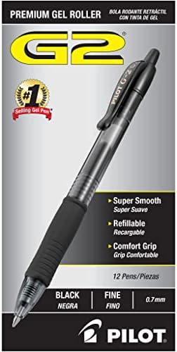 Пилотот G2 Premium Fillable и Rutractable Rolling Ball Gel Pens Pens G2 Premium Fillable & Ruthable Rolling Ball Gel Pens & Pilot
