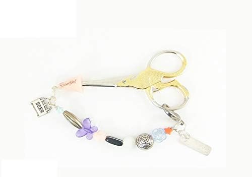 Ножици Fobs by Scissorfobz-Natural Collection- клучен прстен клуч на ланецот на ланецот на нараквицата на нараквицата ранец, ранецот торба за шарм-