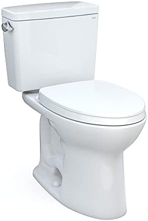 Toto Drake Дво парчиња издолжени 1,6 GPF Универзална висина торнадо испуштена тоалета со цефионтект и мекото седиште, мијалник+