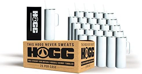Hogg 20oz Sublimatable Hoggdle Skinny Tumbler Case DIY, прилагодлив, додадете лого, винил, алкохол мастило или сјај и епоксид на која