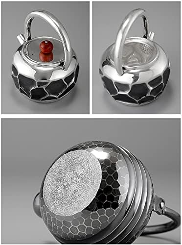 Чај котел чајник Антички варички вода сад 999 Стерлинг сребрен чајник рачно изработен чекан шема сребрен метал чајник занаети