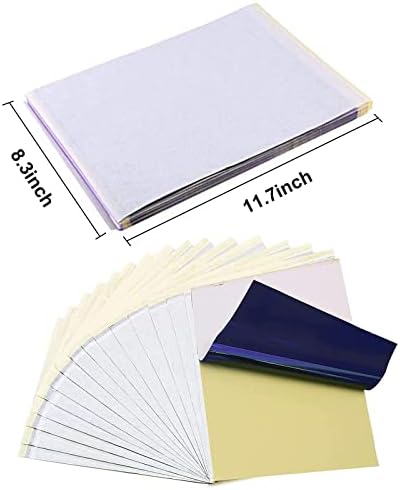 Лажна пракса хартија за пренесување на кожата - Бенокална лажна кожа 12 парчиња 8 × 6in Термички хартија за пренесување на матрици 35 парчиња