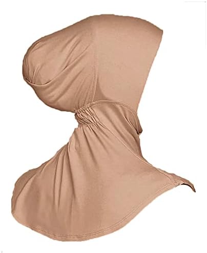 Jdyaoying женски муслимански внатрешни капачиња хиџаб капачиња исламски врат покритие под шал глава капа за носење цврста боја