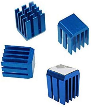 10 парчиња алуминиум мини IC чипсет ладилник за ладење на топлина мијалник за топлина 9 x 9 x 12мм