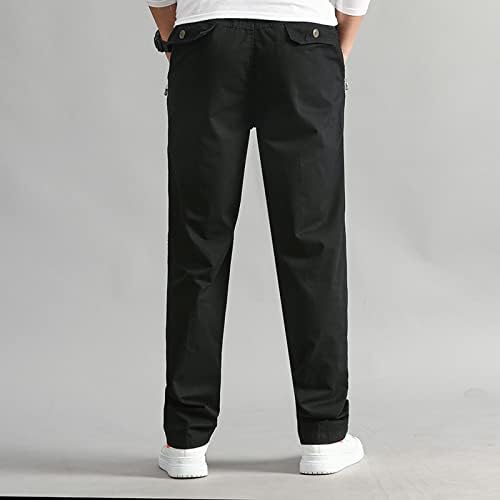 Панталони со маж за мажи црни мажи обични карго панталони пешачки панталони тренингот џогери за џемпери за мажи џогерски панталони за