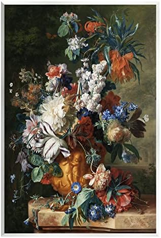 Букет од цвеќиња на „Ступел индустрија“ во Урн Јан ван Хуисум Сликарство Вуд wallид уметност, дизајн од страна на One1000Paintings