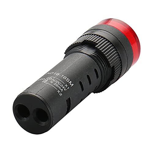 Baomain сигнал светло црвен LED LED 24V индикатор за трепкање