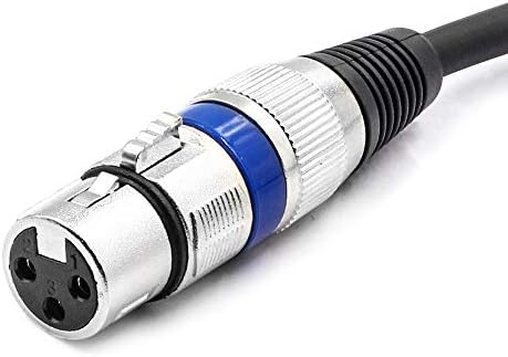 Disino XLR до 3,5 mm стерео микрофон кабел за камери, камери DSLR, уред за снимање на компјутер и повеќе - 15ft