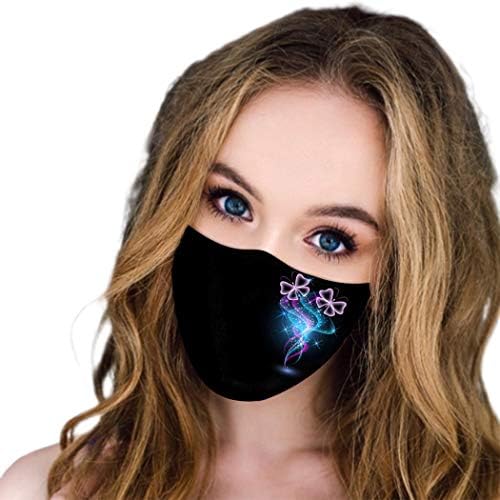 Ybshin цветна молец покрива флуоресценција црна црна печење и еднократно дишење памук уста за уста додаток за заштита на забави