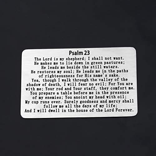 Гзрлиф Псалм 23 Паричник Картичка Господ Е Мојот Пастир Верски Дарови За Христијански Инспиративни Подароци