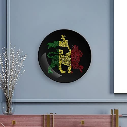 Раста лав - Една loveубовна коска Кина Декоративна чинија тркалезни керамички плочи занает со приказ за домашна канцеларија wallид