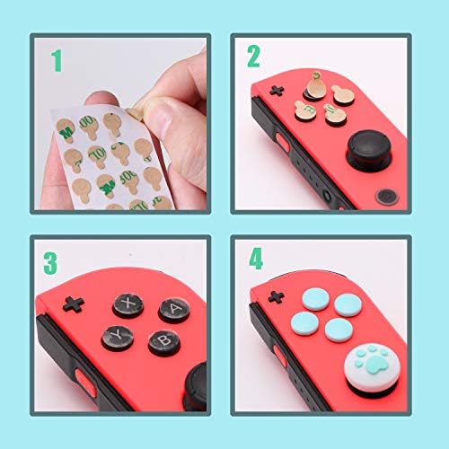 Капаци за припишување на палецот на PAW за Nintendo Switch, копчето за капаче поставено за Nintendo Switch oyој -Кон - Тема за преминување на животни од нови хоризонти