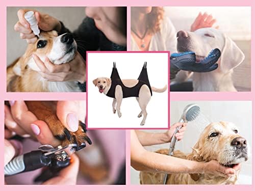 Zarkava - 11 парчиња - кучиња за чешлање на кучиња за средни кучиња | Хамак за домашно милениче со клипер за нокти, чешел за миленичиња