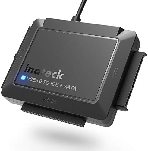 INATECK USB 3.0 До IDE/SATA Надворешен Хард Диск Читач Применлив за 2.5/3.5 HDD/SSD, СО 12v/2a Напојување, SA03001