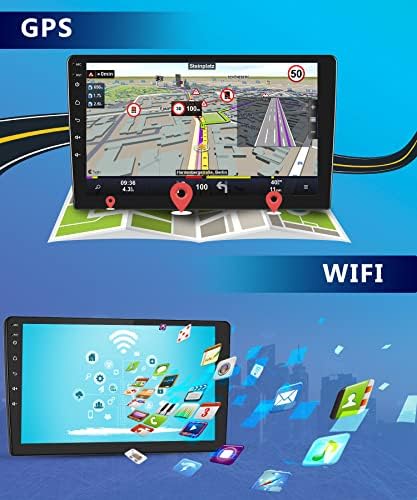 2g 32g Android Автомобил Стерео за Форд Мустангот 2015-2020 со Безжичен Apple Carplay, Rimoody 9 Инчен Екран На Допир Автомобил Радио Со GPS Навигација Bluetooth FM Hifi WiFi Android Авто Резервна Каме