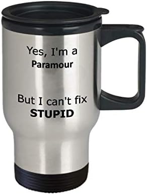 Да, јас сум парамур, но не можам да поправам глупава патна кригла - смешен подарок за парамур