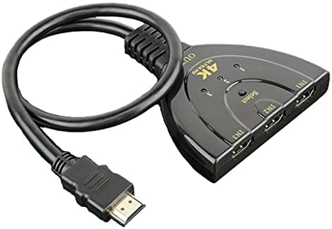 SXYLTNX 4K 3D Mini 3 Port HDMI-компатибилен прекинувач 1.4B 4K Splitter Splitter 3 во Hub 1 Out Port