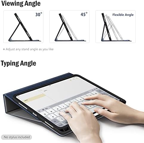 Antbox iPad Pro 12.9 Случај 2022/2021/2020 Со Режим На Пишување Држач За Моливи Автоматско Спиење/Будење iPad 12.9 6-ти/5-ти/4-ти Случај