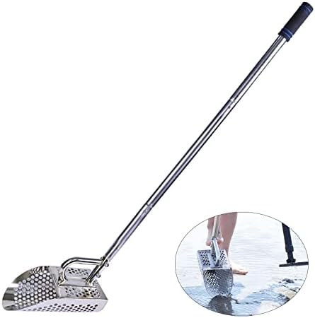 Shaledig Sand Slop за откривање на метал, 304 лажичка од лопата од не'рѓосувачки челик за откривање на метал за возрасни, лажички