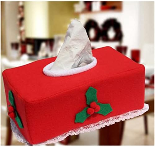 АБОФАН 3 парчиња божиќна овошна кутија за Божиќно ткиво држач За Божиќно ткиво Кутија За Филц За Ткиво