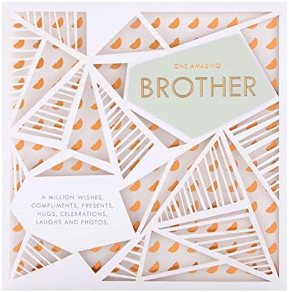 Белешка за роденденска картичка за брат од геометриски дизајн на ласер