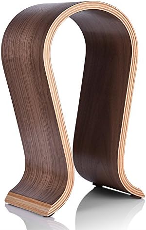 Hanger Herger за слушалки, u обликувани дрвени слушалки држач за држачи за дрвени слушалки