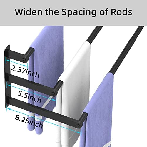 Гизозо Бања Пешкир Барови 3-Ниво, 23 Инчен Пешкир Решетката Ѕид Монтирани Тоалет Крпа Организатор, Метал Пешкир Прачка Држач За Бања