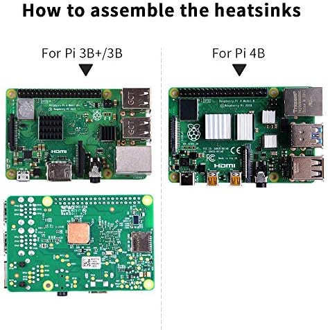 Акрилна кутија Geeekpi за Raspberry Pi 4 Model B & Raspberry Pi 3 Model B+, Raspberry PI Case со вентилатор за ладење и 7PCs загреани за малина