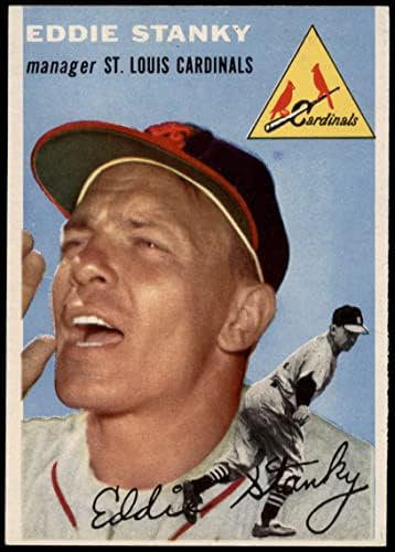 1954 Топпс 38 Wht Eddie Stanky St. Louis Cardinals NM Cardinals