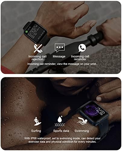 Паметен Часовник 1.71 инчен Hd Екран Спортски Водоотпорен Мониторинг На Спиење Bluetooth 5.0 Долг Режим На Подготвеност Мулти Движење Паметен