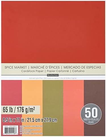 Michaels Spice Market 8.5 ”; x 11 ”; Хартија за картони по сеќавања®, 50 листови