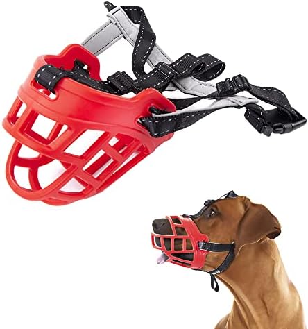 Tspro Dog Muzzle Silicone Basket Muzzle Muzzle Dishable Muzzle Muzzle за да спречите гризење на лаење и џвакање за мали средни големи за активни кучиња