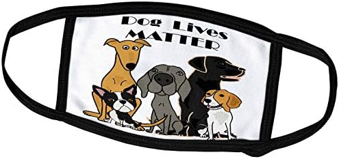 3Drose All Smiles Art - Pets - Смешно слатко куче животи за миленичиња за спасување кучиња цртан филм - маски за лице