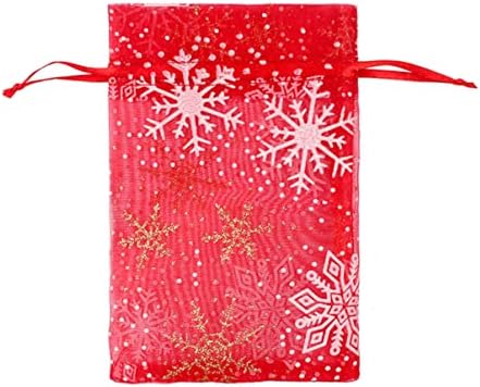 Cabilock 60pcs Goddie Home Taghs Holiday Present Toss Tagks: За органза дизајн мрежа продавница двојно роденденски накит торбички за забава торбичка