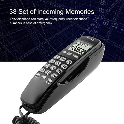 Телефонски монтирани со wallид, преносен мулти функционален телефонски телефонски телефон со систем за лична карта DTMF/FSK