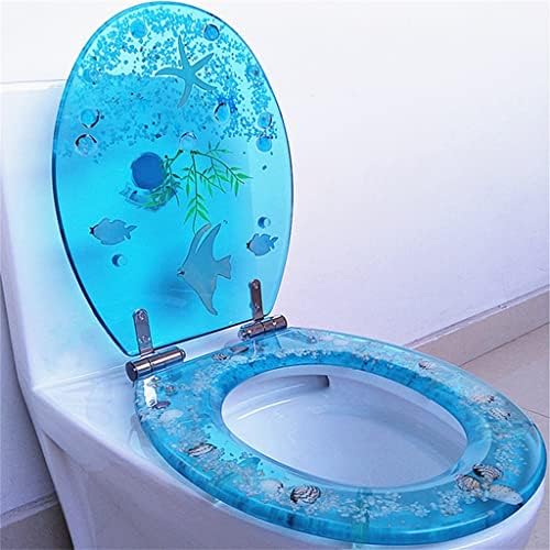 Wdbby Universal U V O тип во европски стил смола тоалетни седишта со повеќе бои подебела седиште на седиштето