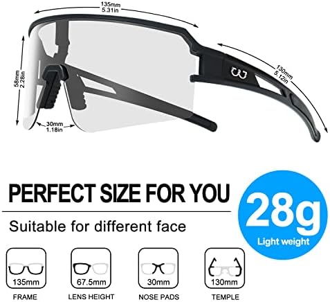 СПОСУНЕ Поларизирани Велосипедски Очила За Мажи Жени, Ув400 Заштитни Спортски Очила За Сонце За Бејзбол Трчање Риболов Возење