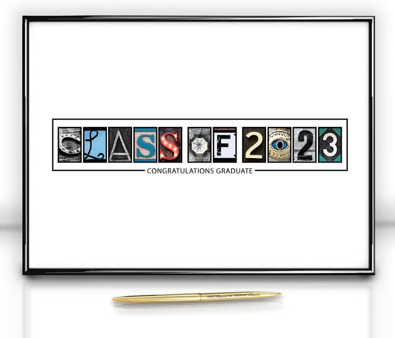 Врамена Класа На Книга За Гости За 2023 Година Алтернатива 12 Х16 - 2023 Украси За Дипломирање-Подготвени за Закачување &засилувач; Стојат Црна Алуминиумска Рамка, Вклуче?
