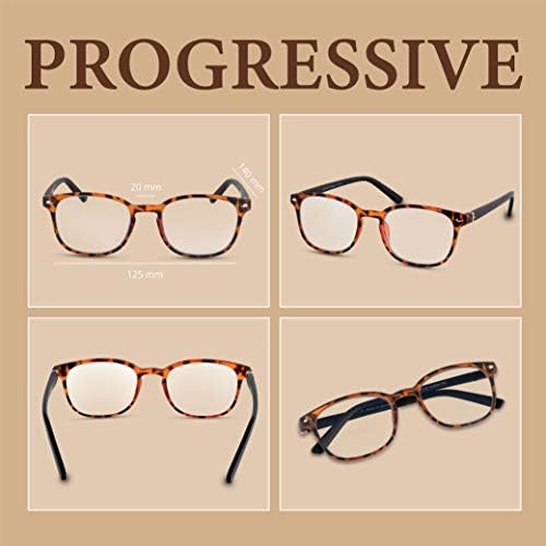 Optix 55 Прогресивни очила за читање за мажи и жени | Мултифокални читатели со анти -рефлексивна обвивка