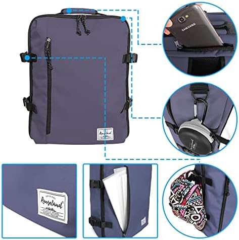 Ранец на лична ставка од рангеленд со лента за багаж, ранец на лаптоп за мажи и жени, спортски салата за деловни патувања, пиво