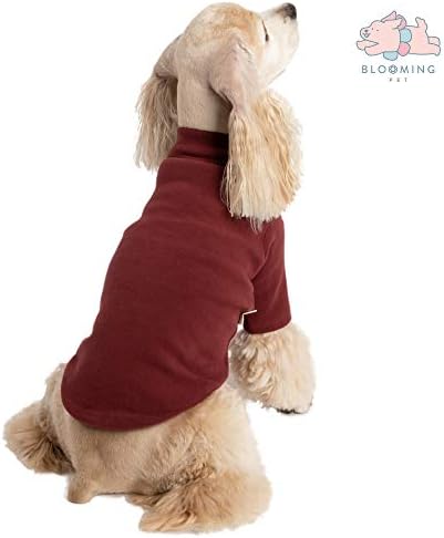 Цветање на миленичиња обична маица за пулвер со кратки ракави за џемпери за Xlarge Dog | Топло густа облека за ладно време облека | Меко дишењето