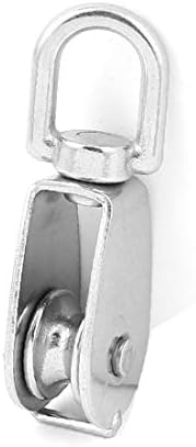 Дијаметар од x-gree 20 mm Не'рѓосувачки челик единечен Шеав вртливата жица за очи за очила за јаже на тркала (Bloque de la rueda de la polee del