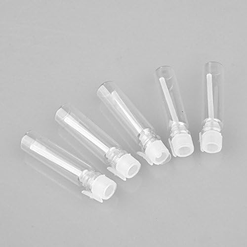 Enslz 2ml 100pcs мини примерок симпатично стакло патно масло парфем шише со капка и спреј празно шише за примерок за есенцијални масла