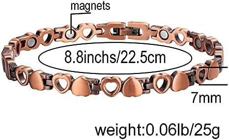 Маггенерски бакарни нараквици за жени цврста бакарна магнетна терапија нараквици манжетни за уникатни врски магнет накит