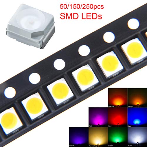 50 парчиња SMD LED диоди светла собрани комплет супер светла осветлување сијалички ламби компоненти на електроника компоненти на