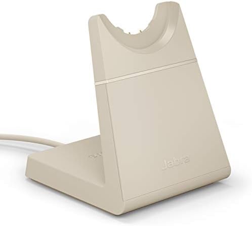 Jabra Evolve2 65 безжични слушалки USB стерео UC W/Stand, Bluetooth dongle, компатибилен со Zoom, WebEx, Skype, паметни телефони,