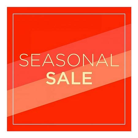 CGSignLab | „Сезонска продажба -Модерна дијагонална“ прозорец за лепење | 5 x5