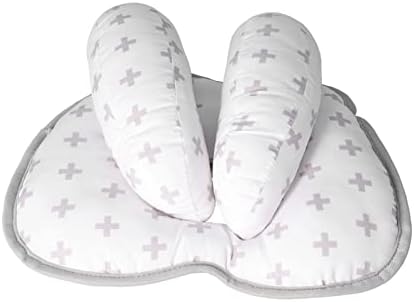 Перница за бебиња со шиширис, уникатна форма за дишење мека бебешка перница безбедно удобно практично практично за возови за колички за авиони